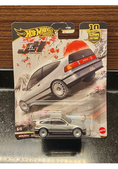 Hot Wheels Premium 1/64 '88 Honda Crx Japan Historics 5 Gri