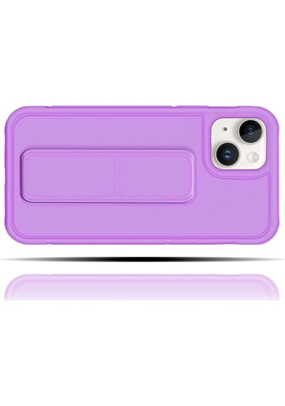 Apple Uyumlu iPhone 13 Mat Lila Yumuşak Silikon Standlı Tutacaklı Tutamaçlı Telefon Kılıfı Çok Renkli Apple Uyumlu iPhone 13 Mat Lila Yumuşak Silikon Standlı Tutacaklı Tutamaçlı Telefon Kılıfı Çok Renkli