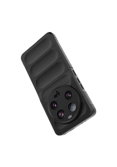 Xiaomi Mi 13 Ultra Kılıf Kamera Korumalı Esnek Silikon Parmak Şeritli Pazarplus Koyu Yeşil