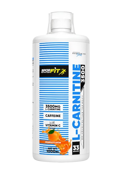 Sporfit Nutrition L-carnitine 3500 Mg 1000 Ml 33 Servis Portakal + 2 X L-karnitin Shot Hediyeli