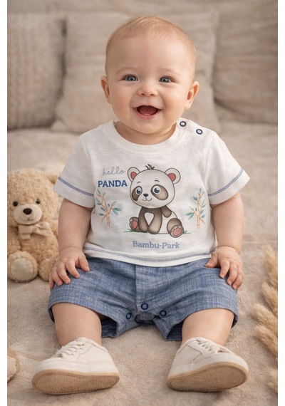 Uğur Bebe Bebessi Erkek Bebek Panda Baskılı Şambre Yazlık Tulum %100 Pamuk Şortlu Bebek Tulum Ekru Mavi Ekru Mavi Uğur Bebe Bebessi Erkek Bebek Panda Baskılı Şambre Yazlık Tulum %100 Pamuk Şortlu Bebek Tulum Ekru Mavi Ekru Mavi