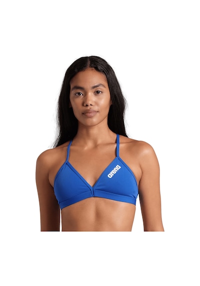Arena Team Swim Top Tie Back Solid Kadın Mavi Yüzücü Bikini Üstü 004768720 Mavi