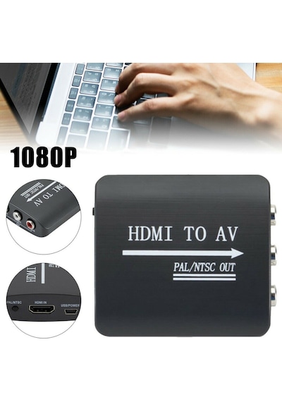 4334 Hdmi To Av Rca Tos Çevirici Dönüştürücü Adaptör