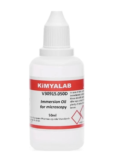 İmersiyon Yağ 50 ML Immersion Oil - Mikroskop İçin İmmersiyon