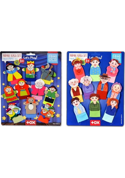 2 Set - 20 Parça Tox Masal Kahramanları ve Aile Bireyleri Parmak