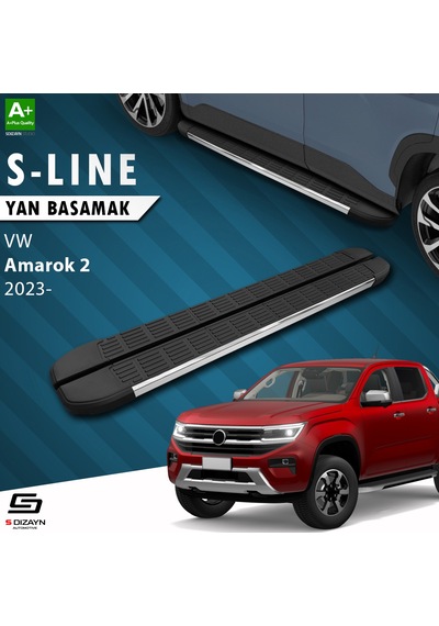 S-dizayn Vw Amarok 2 S-line Krom Yan Basamak 203 Cm 2023 Üzeri A+ Kalite