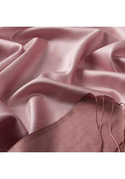 İpekevi 0927 Çift Taraflı İpek Şal Pastel Pembe