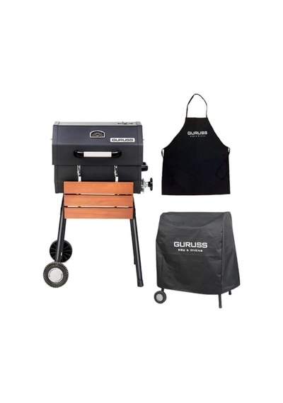 Guruss Cg050 Kömürlü Barbekü Mangal 50 Cm Lik Mangal Odun Veya Kömür Mangalı Tekerlekli Izgara Barbekü Diğer
