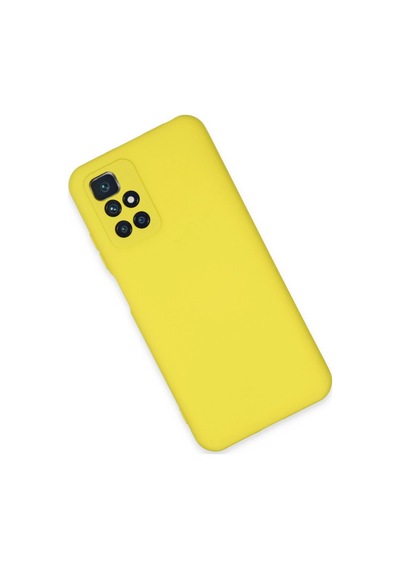 Newface Xiaomi Redmi 10 2022 Kılıf Nano İçi Kadife Silikon Semeglbl - 58 - Sarı
