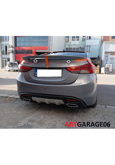 Hyundai Elantra 2010-2016 Arası Bagaj Spoileri-fiberglass-boyasız
