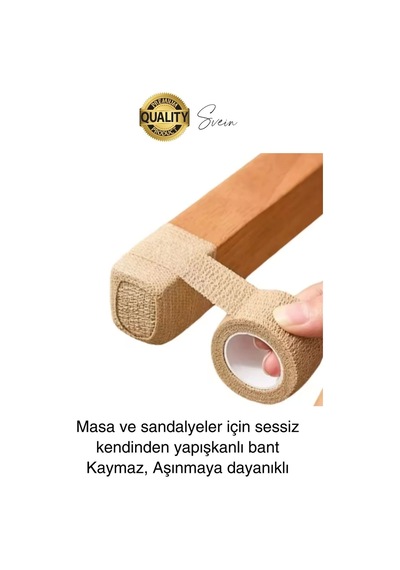 Özel Üretim 4,5 Mt Zemin Koruyucu Ses Önleyici Keçe Bant Mobilya Eşya Ayağı Çizilmelere Karşı Koruma Çok Renkli