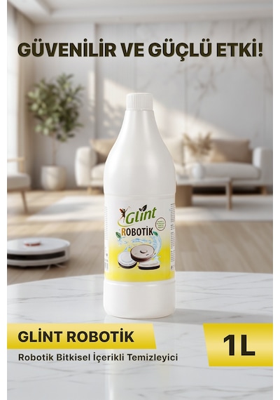 Glint Robotik Bitkisel İçerikli Robot Süpürge Deterjanı Yüzey Temizleyici 1 L