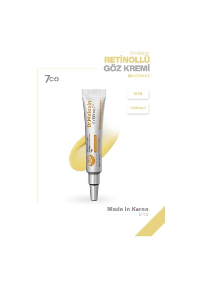 Retinollü Göz Kremi Morluk Şişlik Kırışıklık Karşıtı Spicule & Egf Teknolojisi 10ml