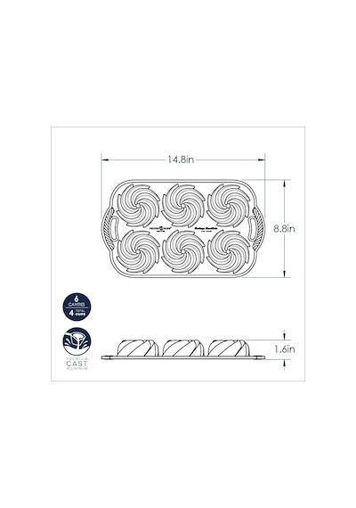 Nordicware 6 Lı Mini Heritage Kek Kalıbı