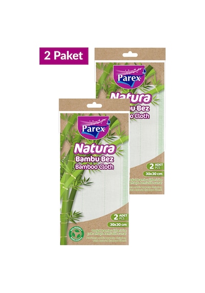 Natura Bambu Bez 2'li Paket 30 X 30 Cm İkili Set Diğer