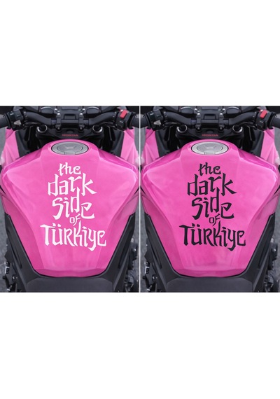 The Dark Side Of Türkiye Moto Sticker Üst Depo - Büyük Boy 12x18 Cm - Kişiselleştirilebilir