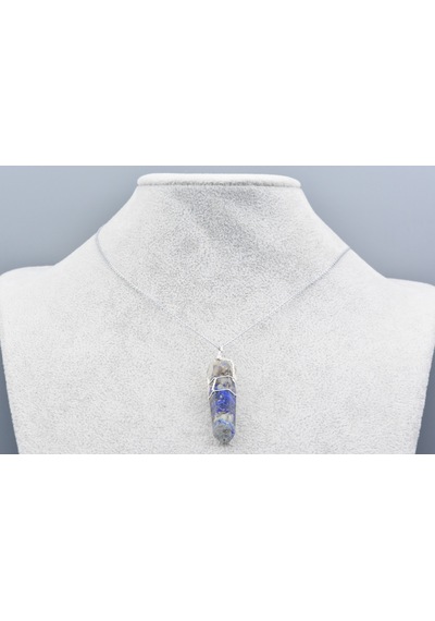 Hakiki Doğal Lapis Lazuli Taşı Orgonit Kolye Ucu 1.Kalite 001 Mavi
