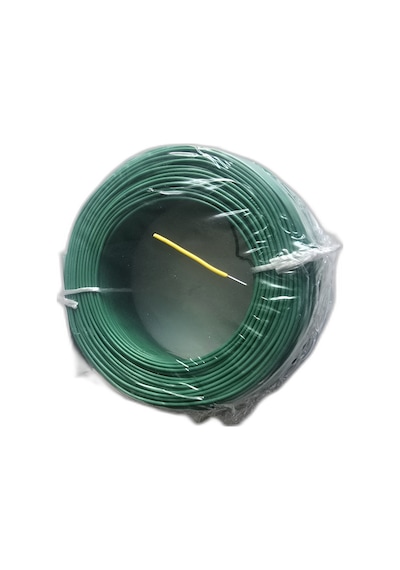 Tek Damarlı Kalaylı Tam Bakır Zil Teli Montaj Teli 0.50 Mm 100 Metre Yeşil Zil Kablosu