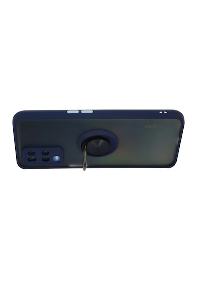 Oppo A54 4g Uyumlu Kılıf Montreal Yüzüklü Silikon Kapak - Lacivert