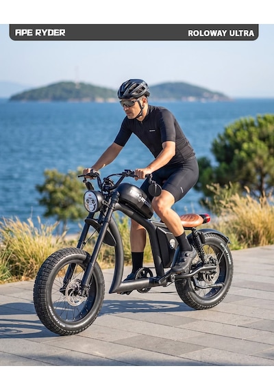 Ape Ryder Roloway Ultra Elektrikli Bisiklet Siyah - 1500w