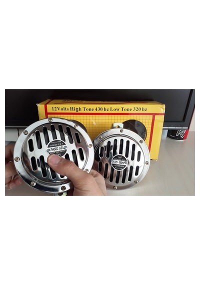 Hella Korna Yüksek Sesli Araç Kornası 12 Volt Nikelajlı Oto Korna 2 Adet