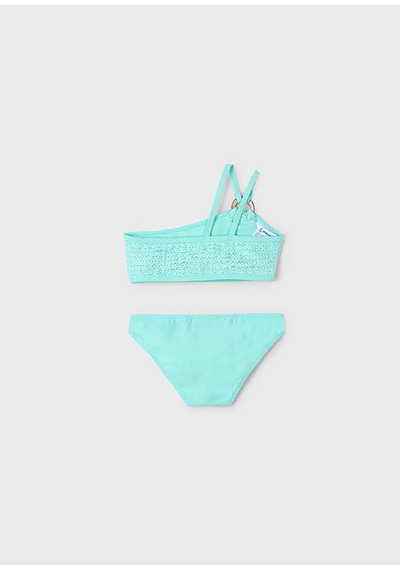 Mayoral Kız Çocuk Fırfırlı Bikini 3716 Mavi