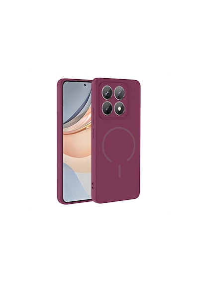 Xiaomi 14t Pro Kılıf M-safe Şarj Özellikli Mkst Meta Kapak - Mürdüm Mürdüm