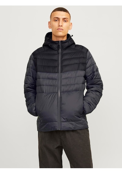 Jack & Jones Erkek Kapüşonlu Şişme Mont - 12258441 Gri
