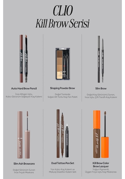 Clıo Kill Brow Slim Brow 04 Cool Gray