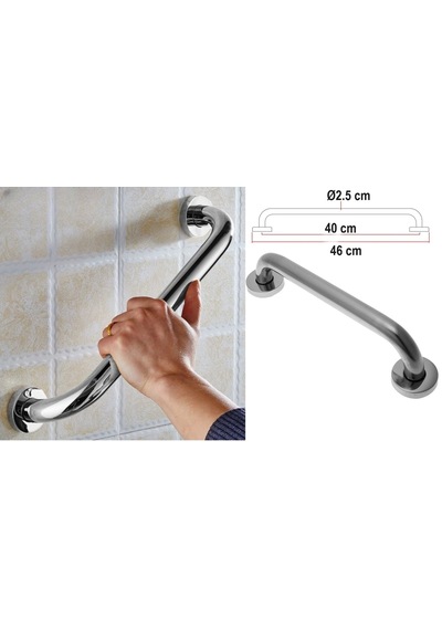 40 Cm. Paslanmaz Tutunma Barı, Tutamağı Wc Banyo, Küvet İçin 40 Santimetre - Tutamak 40cm krom