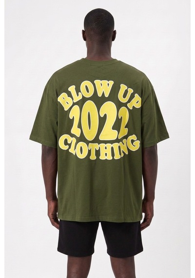 Blow Up Future Gen Günlük Spor Tişört 2022 Haki Oversize 142235 Siyah