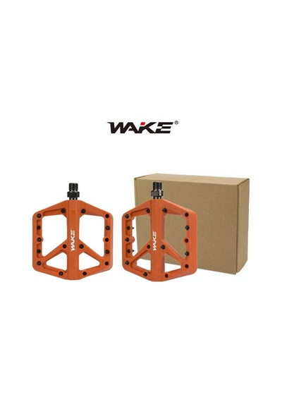 Wake Plastik Turuncu Rulmanlı Vidalı Platform Pedal