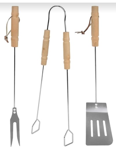 Ahşap Saplı Barbekü Seti