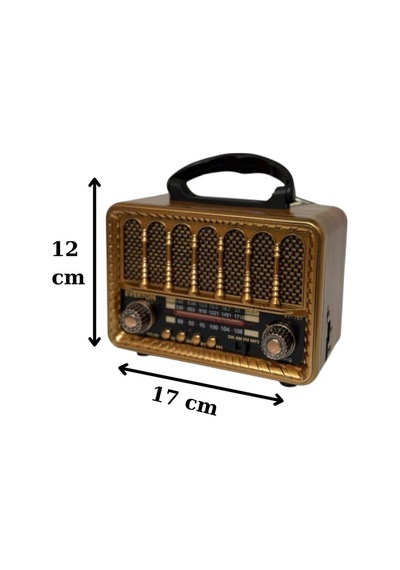Nostaljik Everton Rt-707 Solarlı Radyo & Mp3 Çalar Usb/tf Kart Destekli, Dekoratif Masaüstü Radyo-saat
