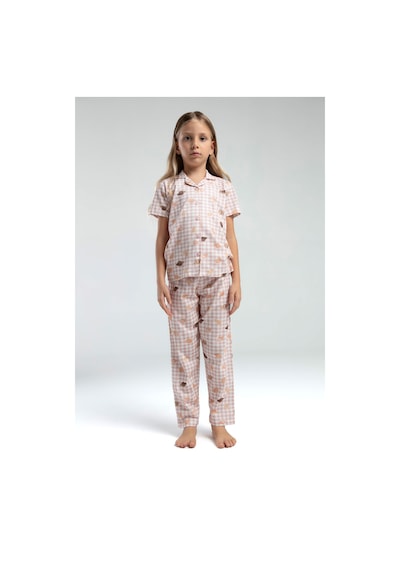 Rolypoly Kız Çocuk Beyaz Pijama Takımı Beyaz