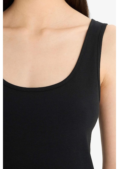 Defacto Regular Fit Pamuklu Atlet-fall İn Love R9041az25aubk81 Siyah