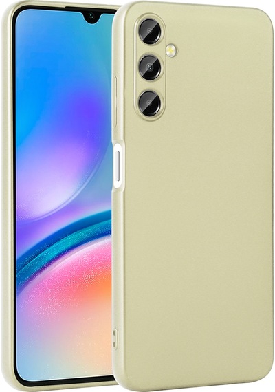 Galaxy Uyumlu A17 Kılıf Zore Premier Silikon Kapak - Gold Gold
