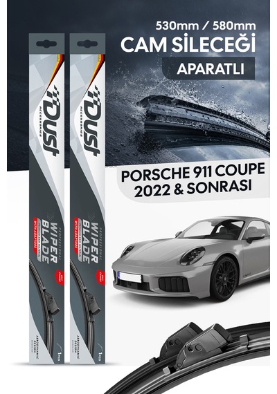 Porsche 911 Coupe 2022-sonrası Uyumlu Silecek Takımı 530mm/550mm S13