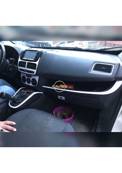 Fiat Doblo 3 Full Set Beyaz Torpido Trim Maun Kaplama, Konsol Kaplama (BEYAZ)