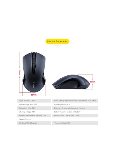 T-Wolf Q2 2.4 GHz Wireless Kablosuz Mouse