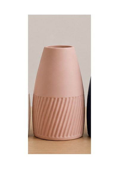 Modern Dekoratif Şık Masa 20 Cm Toz Pembe Pembe