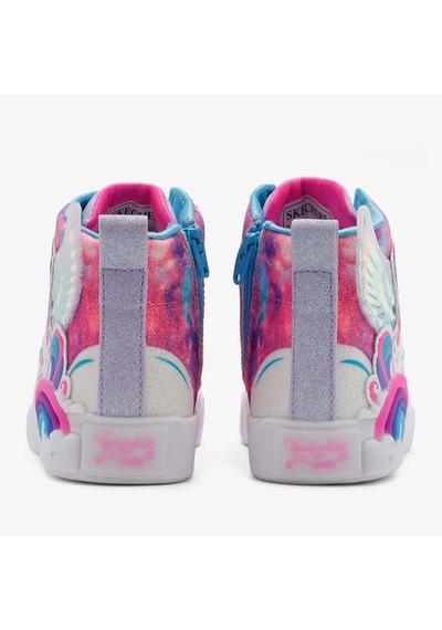 Skechers Twinkle Magic Kids Sneaker Lastik Bağcıklı Işıklı Çocuk Ayakkabısı Mor Mor