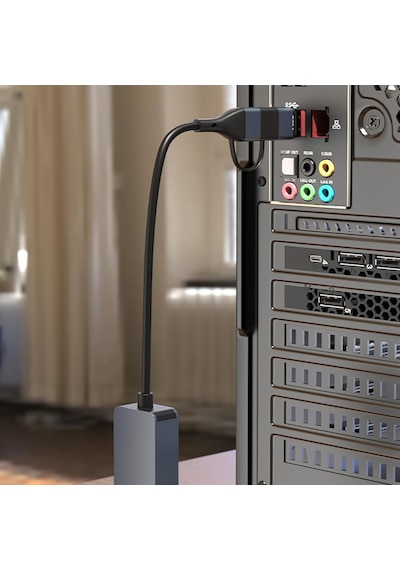 Microcase Alüminyum Gövde 2.5g Rj45 Ethernet Dönüştürücü - Usb 3.0 Ve Type-c 2'si 1 Arada İnternet Adaptörü-al5812