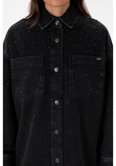 U.s. Polo Assn. Kadın Siyah Gömlek Jean 50309856-dn0027 Black