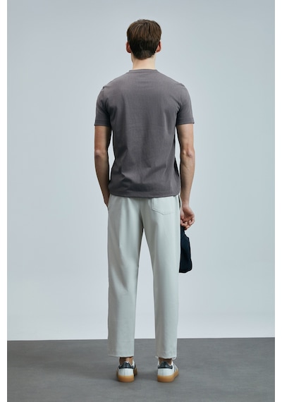 Lufian 111020238 Love Modern Grafik T- Shirt Erkek Tişort Vizon