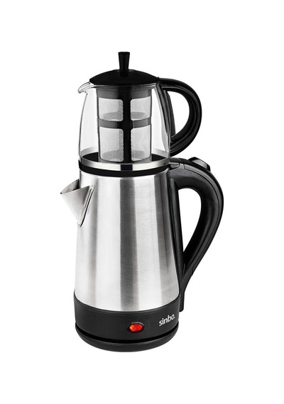 Cam Demlikli Elektrikli Çelik Çaycı Seti 1600w - 1.7lt - 0.7lt Stm-5836 5615