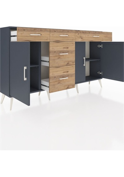 Arges Konsol 2 Raflı 5 Çekmeceli 3 Kapaklı 176x30x99 Antrasit-antrasit/çam Antrasıt/atlas Çam - Antrasıt Arges Konsol 2 Raflı 5 Çekmeceli 3 Kapaklı 176x30x99 Antrasit-antrasit/çam Antrasıt/atlas Çam - Antrasıt