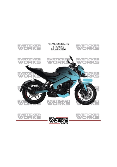 Bajaj Ns200 Kaplama Sticker Çift Renk Motor Kaplama Modeli Hazır Kit Yüksek Kalite 70714020