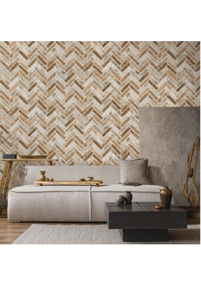 Adawall Roka 16m2 Duvar Kağıdı 23105 Serı Yeni Taş Desen 3boyutlu Silinebilir Mavi - Gri