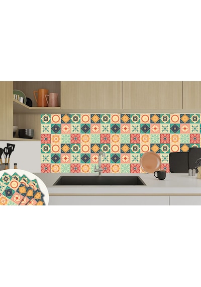 Tink KENDİNDEN YAPIŞKANLI TOKYO DESENLİ PVC KARO 30X30 CM